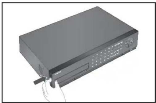 Hanwha SRD876D - Installation du disque dur - 2