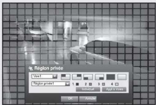 Hanwha SRD876D - Réglage de la zone de détection de mouvement - 1