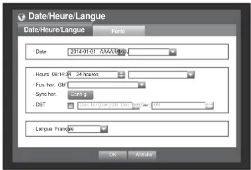 Hanwha SRD876D - Réglage de Date/Heure/Langue - 2