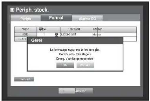 Hanwha SRD876D - Formatage - 2