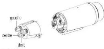 Hanwha TNO4050T - Raccorder le câble imperméable d'alimentation et LAN - 1