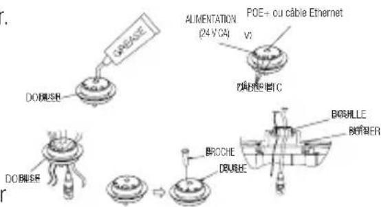 Hanwha SNP6230RH - Fixation de la base d'installation à l'aide du support - 5