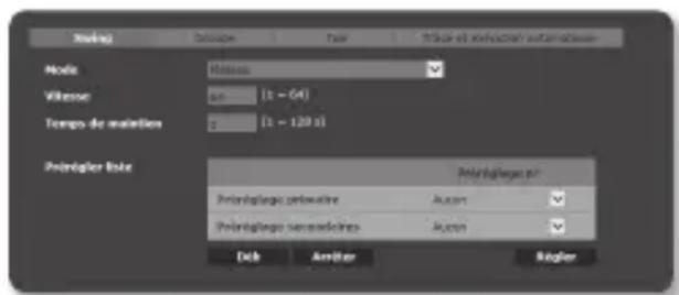 Hanwha SNP6230RH - pour configurer les réglages de swing - 2