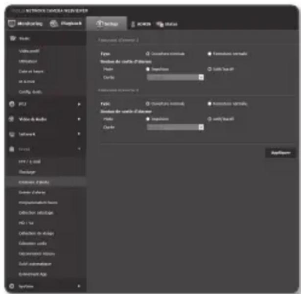 Hanwha SNP6230RH - Émission d'alerte - 1