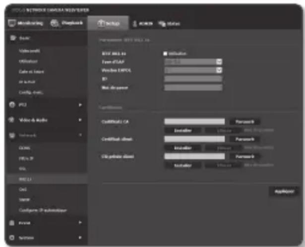 Hanwha SNP6230RH - 802.1x - 1