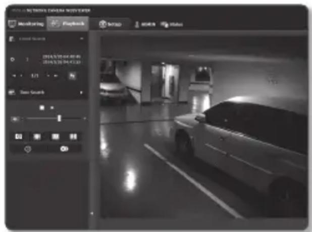 Hanwha SNP6230RH - Afin de dire le contentu après une recherche par événement - 3