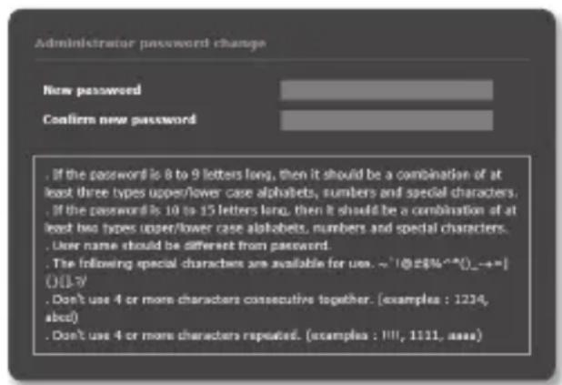 Hanwha SNP6230RH - RéGLAGE DU MOT DE PASSE - 2