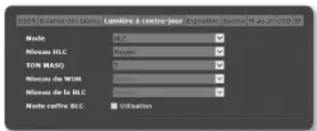 Hanwha SNP6230RH - Configuration BLC - 2