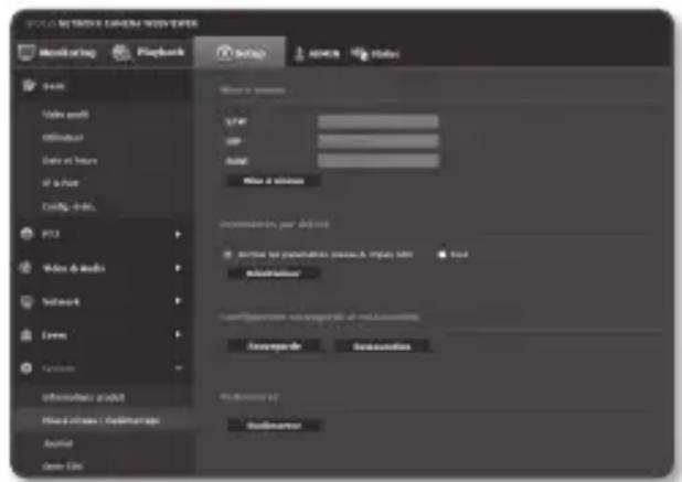 Hanwha SNP6230RH - Mise à niveau / Redémarrage - 1