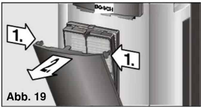 BOSCH PAM20001 - Reinigung und Austausch der Filter - 1