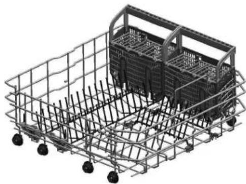 BOSCH SHX3AR52UC - Options de positionnement du panier Duo-Flex - 1
