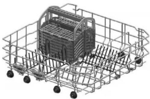 BOSCH SHX3AR52UC - Opiones para colocar la canasta Duo-Flex - 2