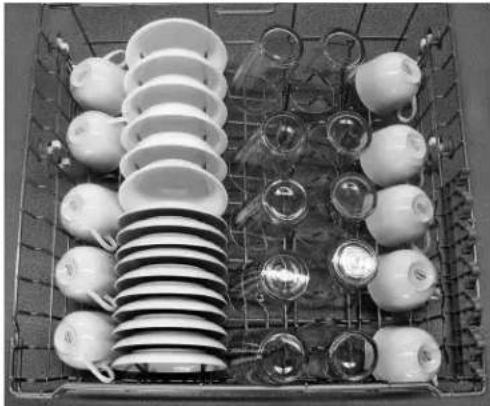 BOSCH SHX3AR52UC - Suggested Loading Pattern - Long Silverware Basket - 1