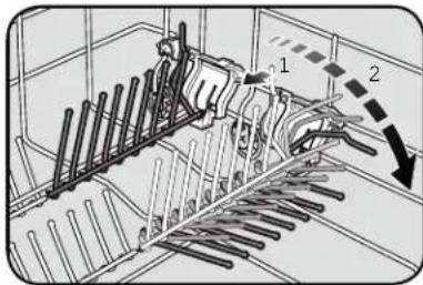 BOSCH SGE63E06UC - Réglage de la hauteur du panier * - 1
