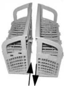 BOSCH SHE3AR52UC - To split the Flexible Silverware Basket - 1