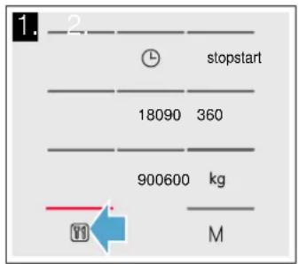 1. 2. stopstart 18090 360 900600 kg M