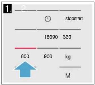 1. 2. stopstart 18090 360 600 900 kg M