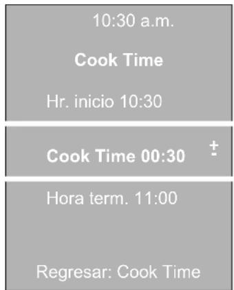 BOSCH HBN5450UC - Para programar la funciona Cook Time: - 1
