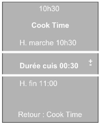 BOSCH HBN5450UC - Pour régler le temps de cuisson : - 1