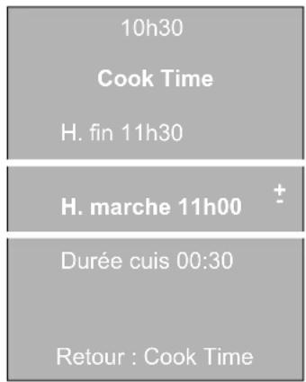 BOSCH HBN5450UC - Pour régler l'heure de marche : - 2