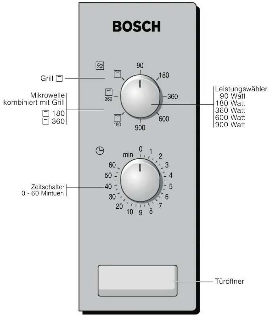 BOSCH HMT82G660 - Das Bedienfeld - 1