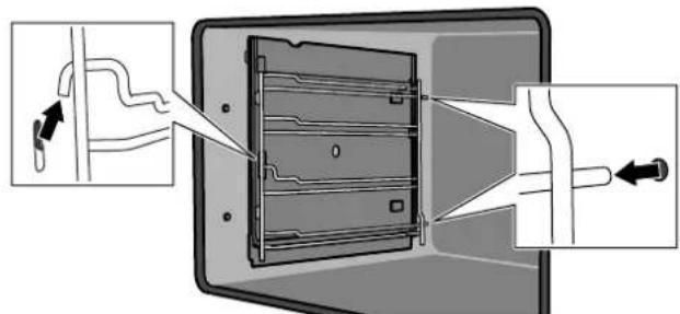 BOSCH HBX33R52 - Desencaixar o suporte da grelha - 1