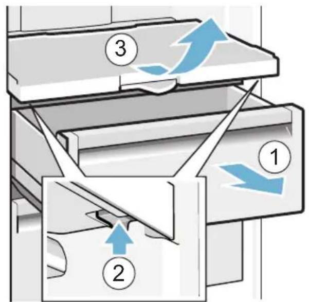 Diagram illustrating a mechanical or fluid system with labeled components and directional arrows indicating flow or movement.