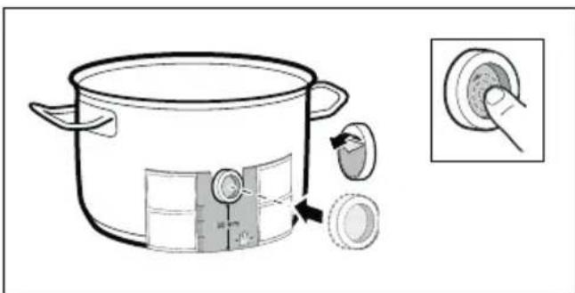 BOSCH PXY801KW1E - Pegar la base de silicone - 1