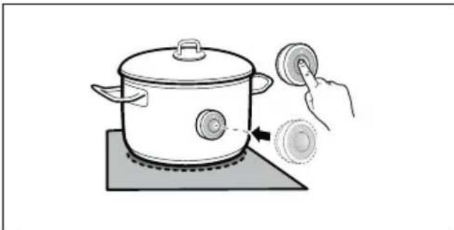 BOSCH PXY801KW1E - Placere den tradlose temperatursensor - 1
