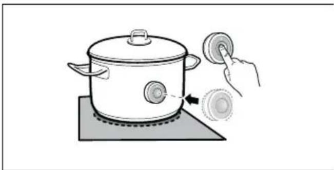 BOSCH PXY801KW1E - Satt pa den tradlosa temperaturgivaren - 1