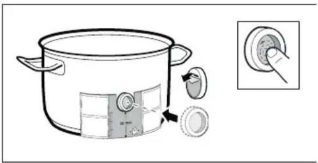 BOSCH PXY801KW1E - Preparação e conservação do sensor de temperatura sem fios - 1