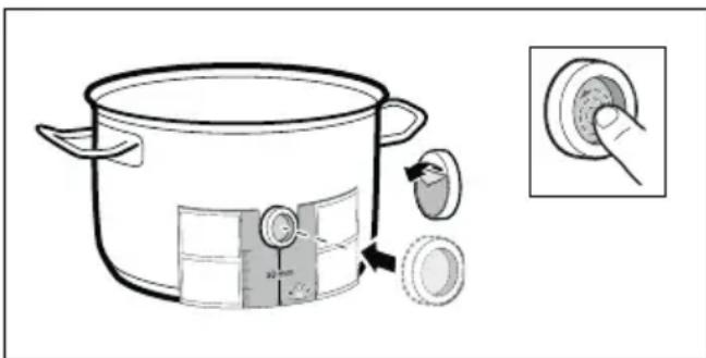 BOSCH PXY801KW1E - Namestitev silikonske nalepke - 1