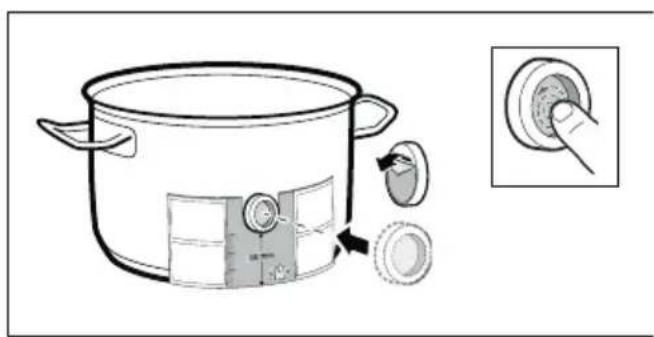 BOSCH PXY801KW1E - Adhering the silicone patch - 1