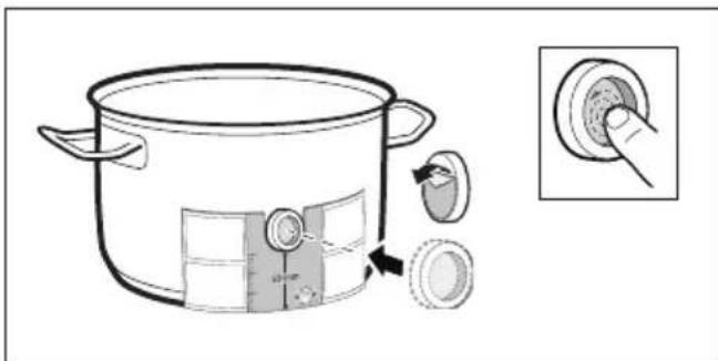 BOSCH PXY801DE3E - Pegar la base de silicona - 1