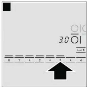 BOSCH PIB651N14M - De vermogensstand selecteren - 2