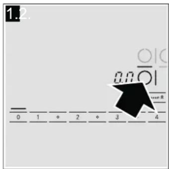 BOSCH PIB651N14M - Selezione del livello di potenza - 1