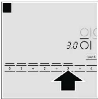 BOSCH PIB651N14M - Sélectionner le niveau de puissance - 2