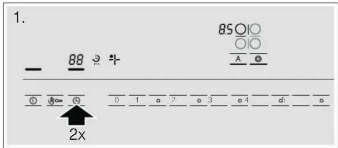 BOSCH PKN685N14E - Tijdsduur instellen - 1