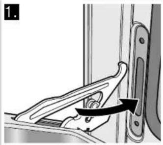 NEFF B9481N3 - Fitting the appliance door - 1