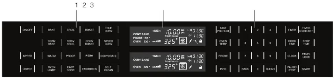 THERMADOR MED272JS - Tableau de commande - 1