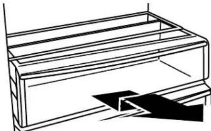THERMADOR T48BD820NS - Pour enlever et replacer les bacs à légumes - 1