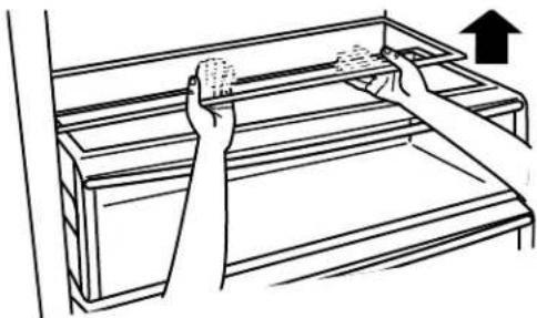 THERMADOR T48BD820NS - Pour enlever et replacer le couvercle du tiroir de spécialités alimentaires - 1