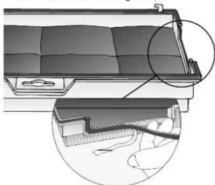 NEFF D5855X0GB - Removing and installing the activated carbon filter - 4
