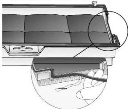 NEFF D5625X0GB - Removing and installing the activated carbon filter - 4