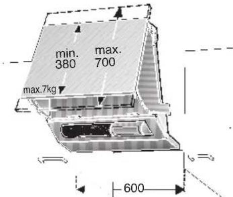 NEFF D2664X0GB - Mounting the door: - 1