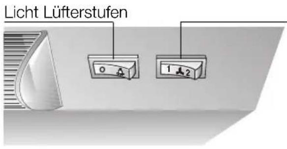 NEFF D2615X0GB - Bedienen der Dunstabzugshaube - 1