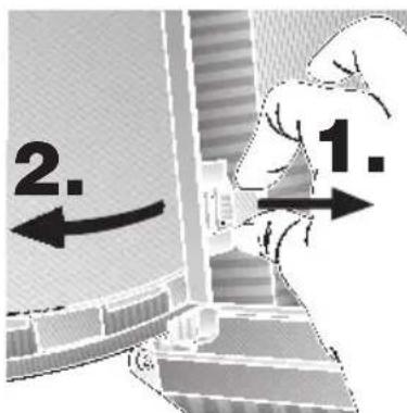 NEFF D2615X0GB - Mounting the door: - 2