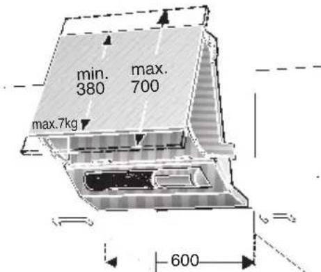 NEFF D2615X0GB - Mounting the door: - 1