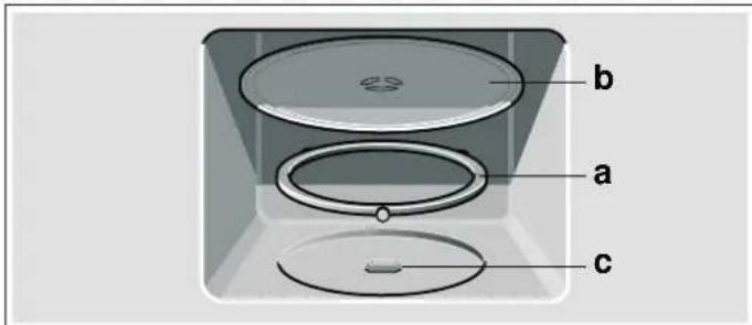 NEFF H53W50N0 - Inserimento del piatto girevole: - 1