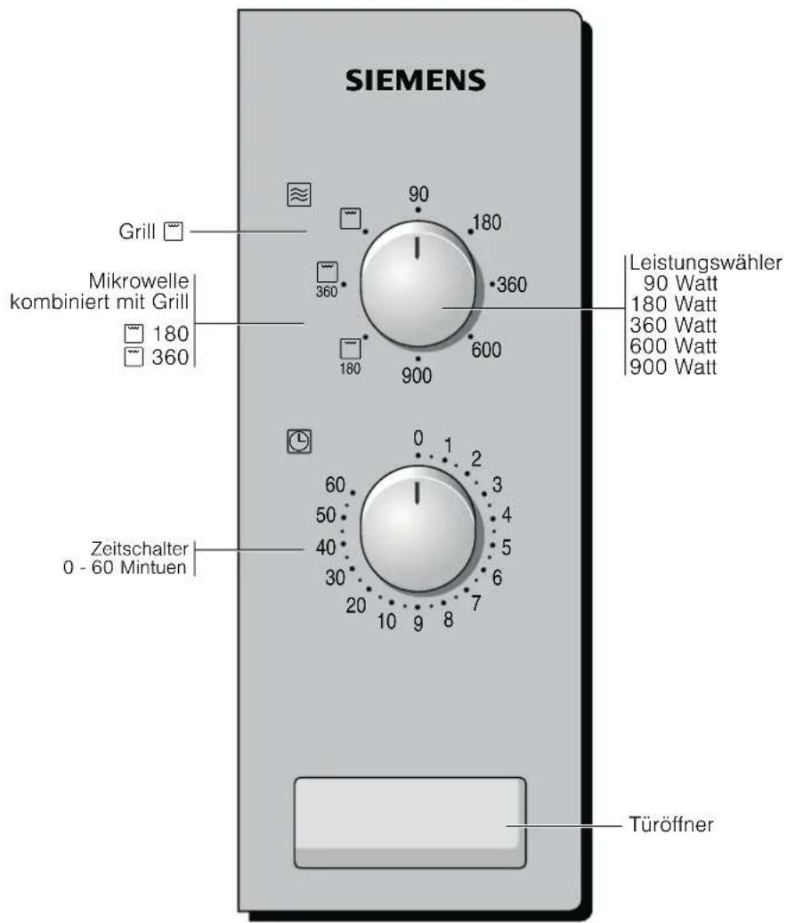 SIEMENS HF22G660 - Das Bedienfeld - 1